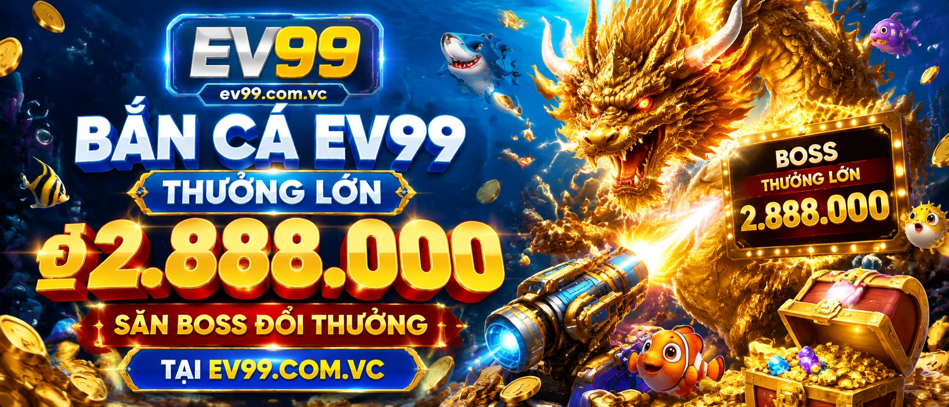 Bắn Cá 3D với hiệu ứng ánh sáng và đàn cá nhiều tầng